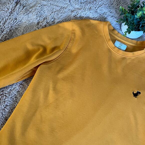 A-dam Yellow 'Gerar' Dinosaur T-Rex Pullover Sweatshirt Size: Large  Men's - Picture 3 of 15